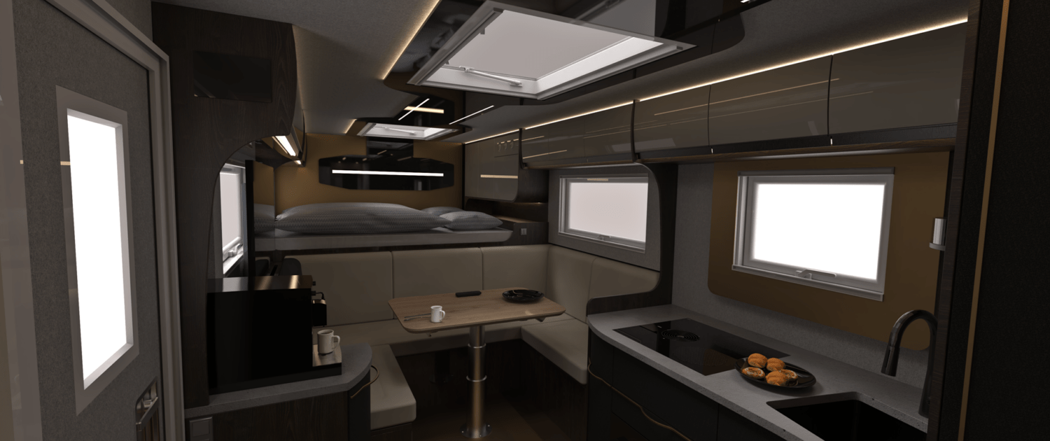 Expedition vehicle Alberts 65UQX living area